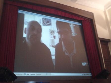Claudio Stassi e Giovanni De Gregorio in videoconferenza da Barcellona