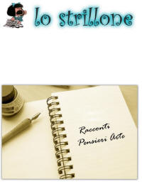 Copertina dello Strillone sezione "Creativit"