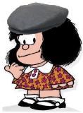 Mafalda con la coppola siciliana