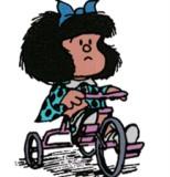 Mafalda in bici