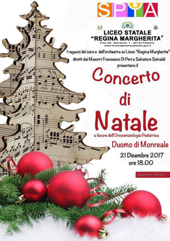 Locandina del concerto di Natale