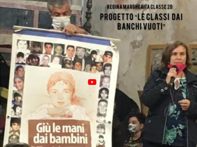 LE CLASSI DAI BANCHI VUOTI. XXXV ANNIVERSARIO DELL'ECCIDIO DEL PICCOLO CLAUDIO DOMINO VITTIMA INNOCENTE DI MAFIA