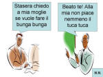 Vignetta sul bunga bunga