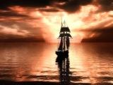 Galeone al tramonto